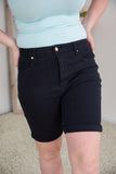 Fun in Navy Tummy Control Judy Blue Bermuda Shorts