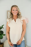 Charming Top in Taupe