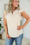 Charming Top in Taupe