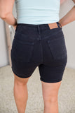 Fun in Navy Tummy Control Judy Blue Bermuda Shorts