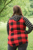 Fabulous in Red Plaid Hoodie