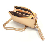 The Jet Setter Crossbody & Clutch in Rose Gold