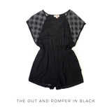 The Out and About Romper in Black