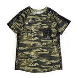 Feeling Fine Camo Sequins Top