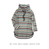 By the Sea Cowl Neck Top