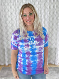 Eat Pray Give Thanks Tie Dye Graphic Tee