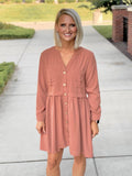 Safari Chic Button Down Dress