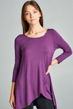 Behind My Back Tunic in Purple