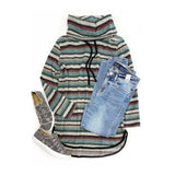 By the Sea Cowl Neck Top