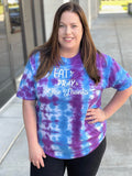 Eat Pray Give Thanks Tie Dye Graphic Tee