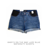 Baby's on the Way Judy Blue Maternity Shorts