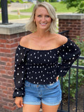 So Perfect Polka Dot Top