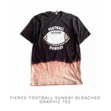 Fierce Football Sunday Bleached Graphic Tee