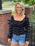 So Perfect Polka Dot Top