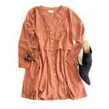 Safari Chic Button Down Dress