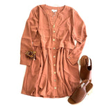 Safari Chic Button Down Dress