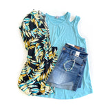 Cut Out of the Picture Tank in Aqua