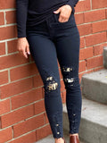 You Go Girl Leopard Patch Judy Blue Jeans