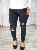 You Go Girl Leopard Patch Judy Blue Jeans