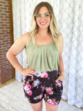 Floral Paradise Harem Shorts