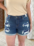 Among the Stars Judy Blue Patch Shorts