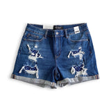Among the Stars Judy Blue Patch Shorts