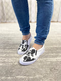 Stylin' Sneakers in Cow Print
