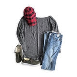 The Perfect Buffalo Plaid Hat in Red