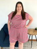 Stuck On You Romper in Mauve