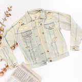 Distressed Jean Jacket Light