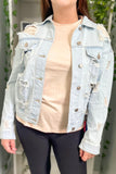 Distressed Jean Jacket Light