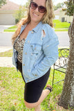 Distressed Jean Jacket Light