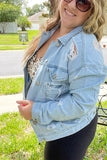 Distressed Jean Jacket Light