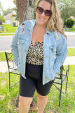 Distressed Jean Jacket Light
