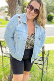 Distressed Jean Jacket Light