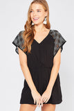 The Out and About Romper in Black