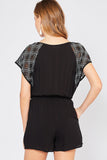 The Out and About Romper in Black