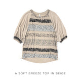 A Soft Breeze Top in Beige
