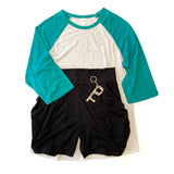 The Classic Raglan Tee in Teal