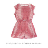 Stuck On You Romper in Mauve