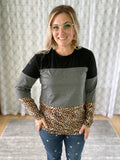Beauty in Gray Block Top