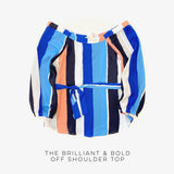 The Brilliant & Bold Off-Shoulder Top
