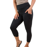 Born Ready Black Capri Leggings