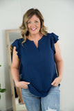 Charming Top in Navy