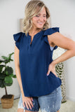 Charming Top in Navy