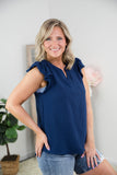 Charming Top in Navy