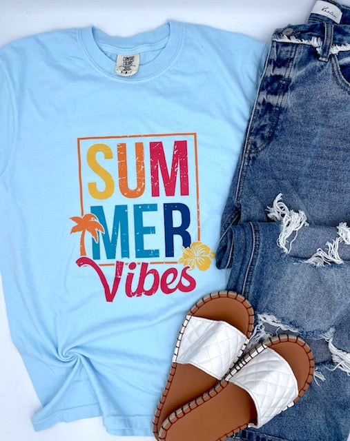 Summer Vibes Colorful Tee