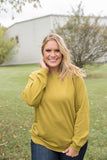 Make it Right Pullover in Olive Mustard