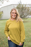 Make it Right Pullover in Olive Mustard