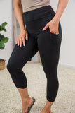 Born Ready Black Capri Leggings